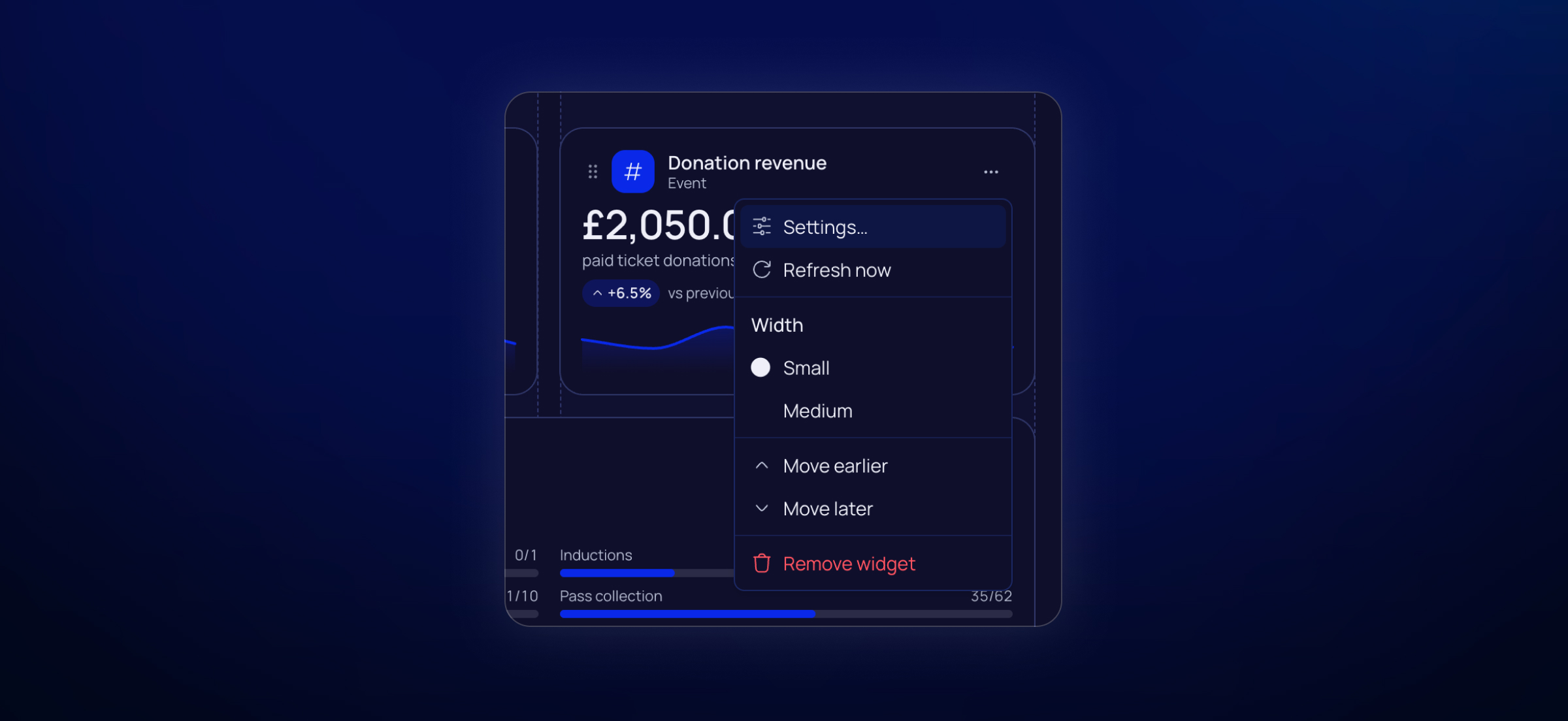 Widget settings